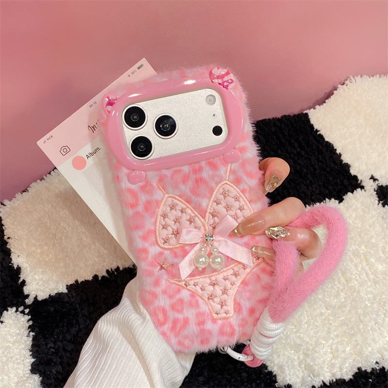 Phone Cases For Iphone 16 - Casing HP Mewah Motif Bikini Leopard