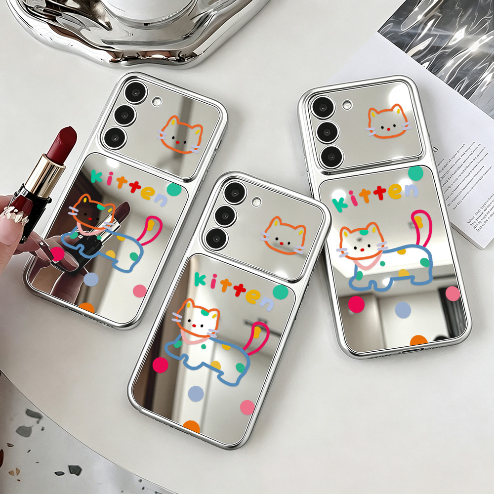 Casing Cermin Kucing Lucu deng - Phone Cases Galaxy A16 5G ulasan dan harga