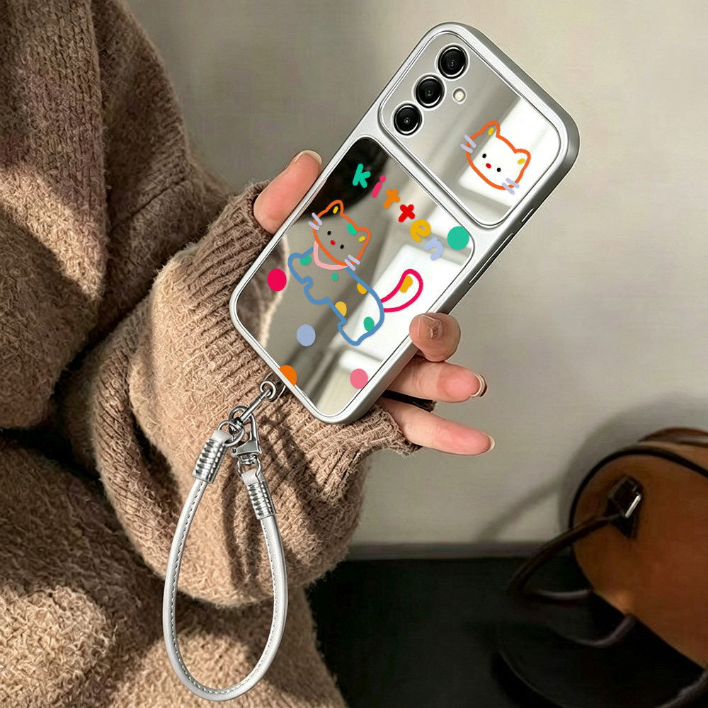 Casing Cermin Kucing Lucu deng - Phone Cases Galaxy A16 5G ulasan dan harga